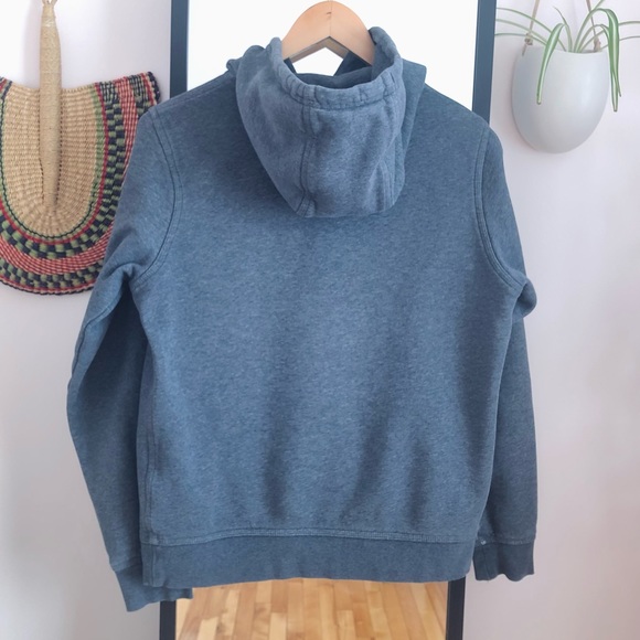 Nike navy blue tag hoodie sweater distressed faded club fleece pullover - Picture 13 of 16